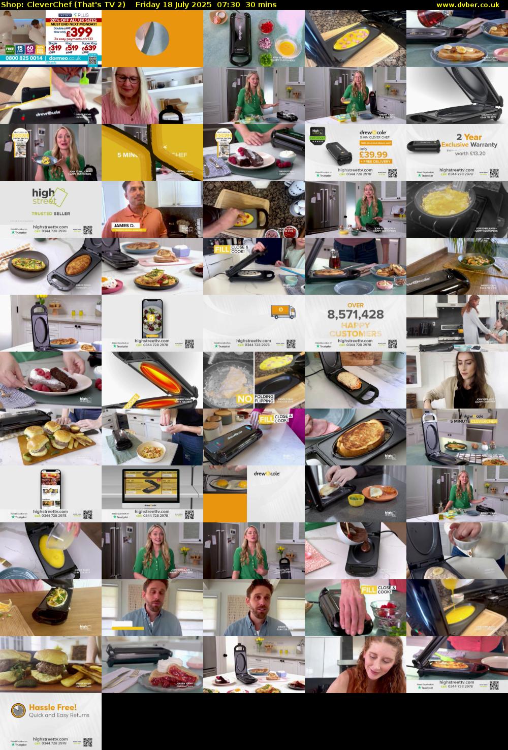 Shop: CleverChef (That's TV 2) Friday 18 July 2025 07:30 - 08:00