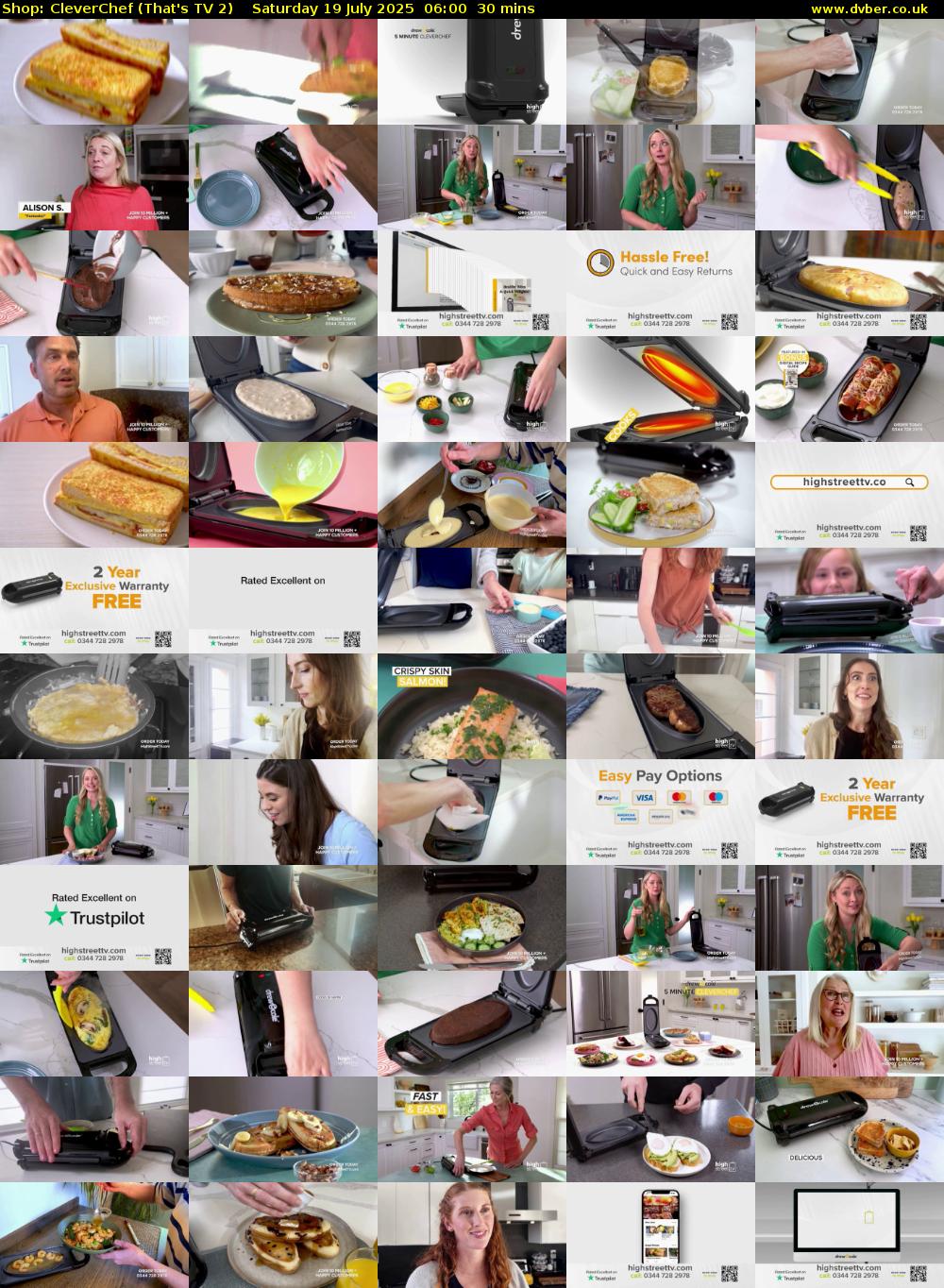 Shop: CleverChef (That's TV 2) Saturday 19 July 2025 06:00 - 06:30