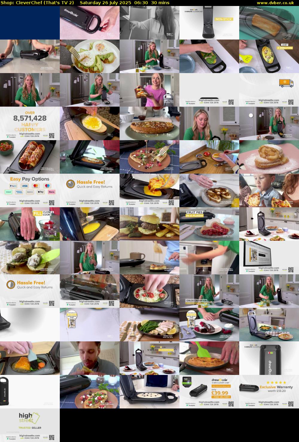 Shop: CleverChef (That's TV 2) Saturday 26 July 2025 06:30 - 07:00