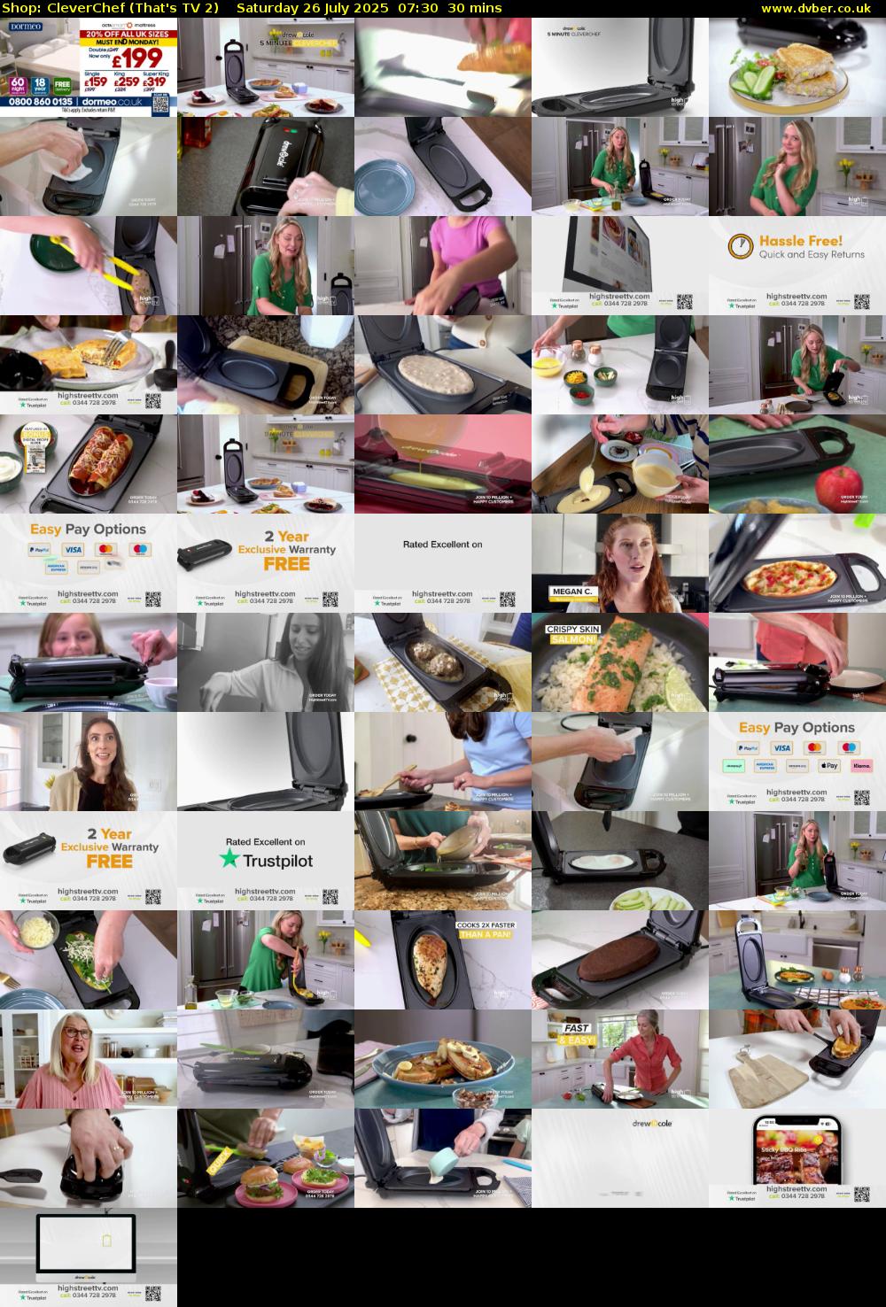 Shop: CleverChef (That's TV 2) Saturday 26 July 2025 07:30 - 08:00