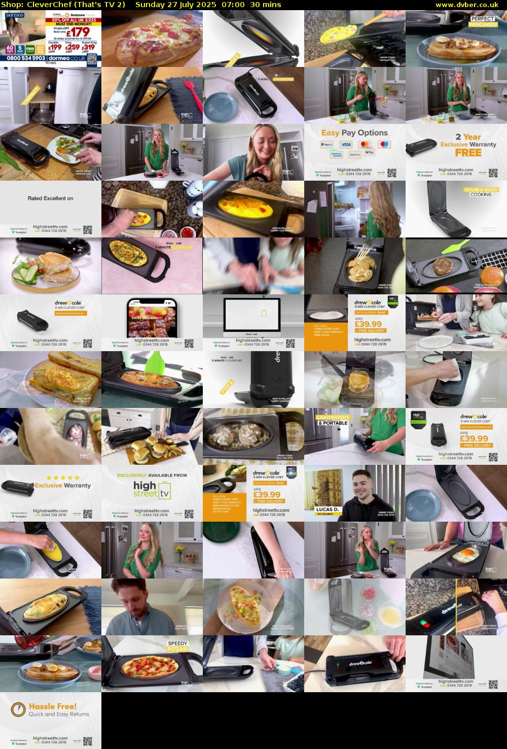 Shop: CleverChef (That's TV 2) Sunday 27 July 2025 07:00 - 07:30