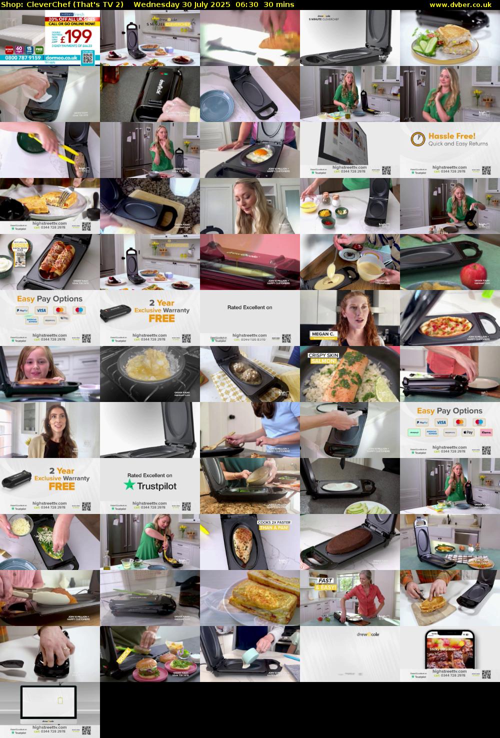 Shop: CleverChef (That's TV 2) Wednesday 30 July 2025 06:30 - 07:00