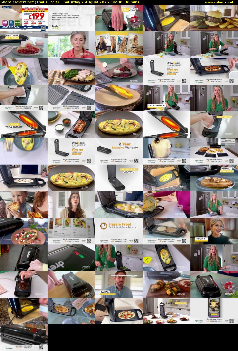 Shop: CleverChef (That's TV 2) Saturday 2 August 2025 06:30 - 07:00