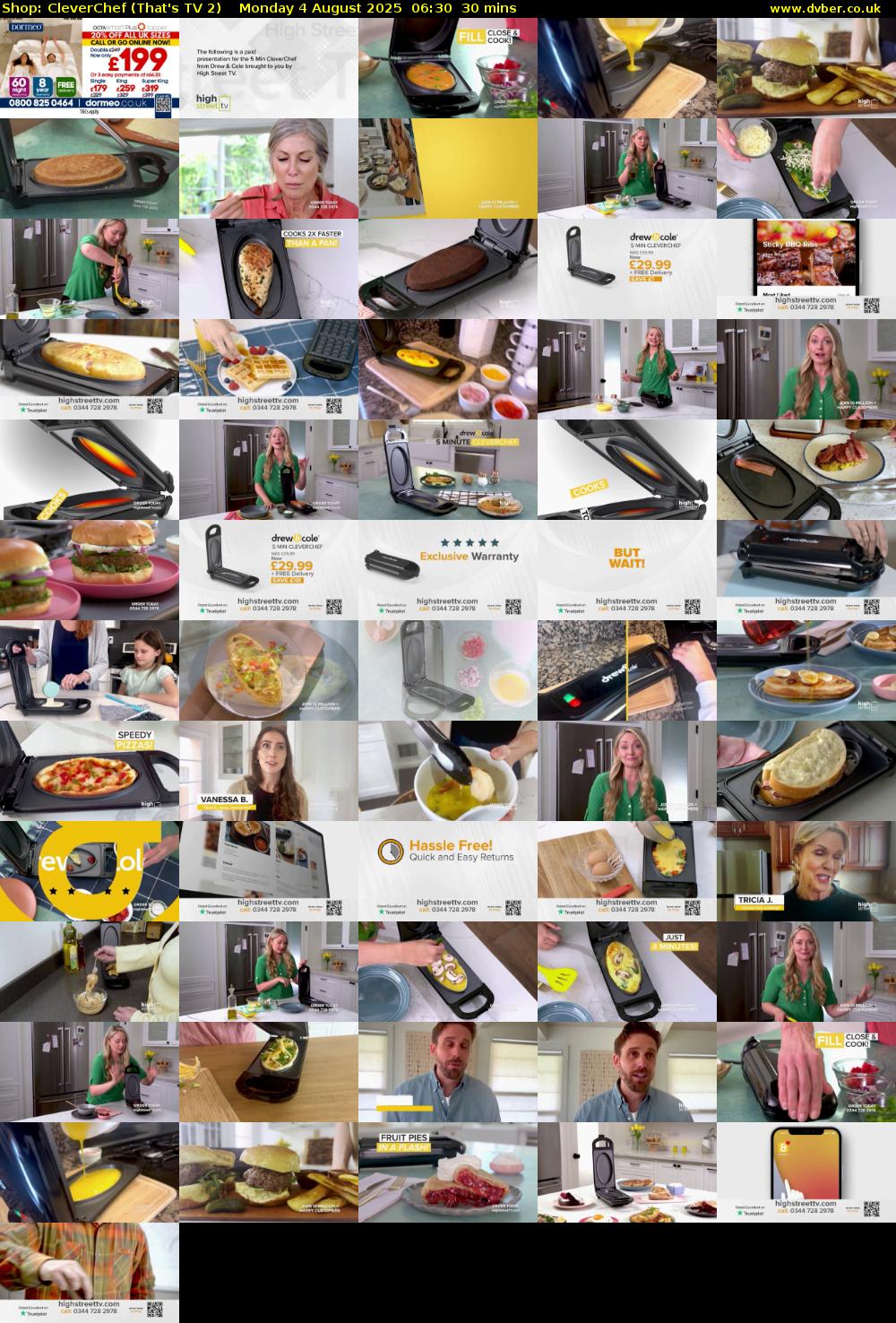 Shop: CleverChef (That's TV 2) Monday 4 August 2025 06:30 - 07:00