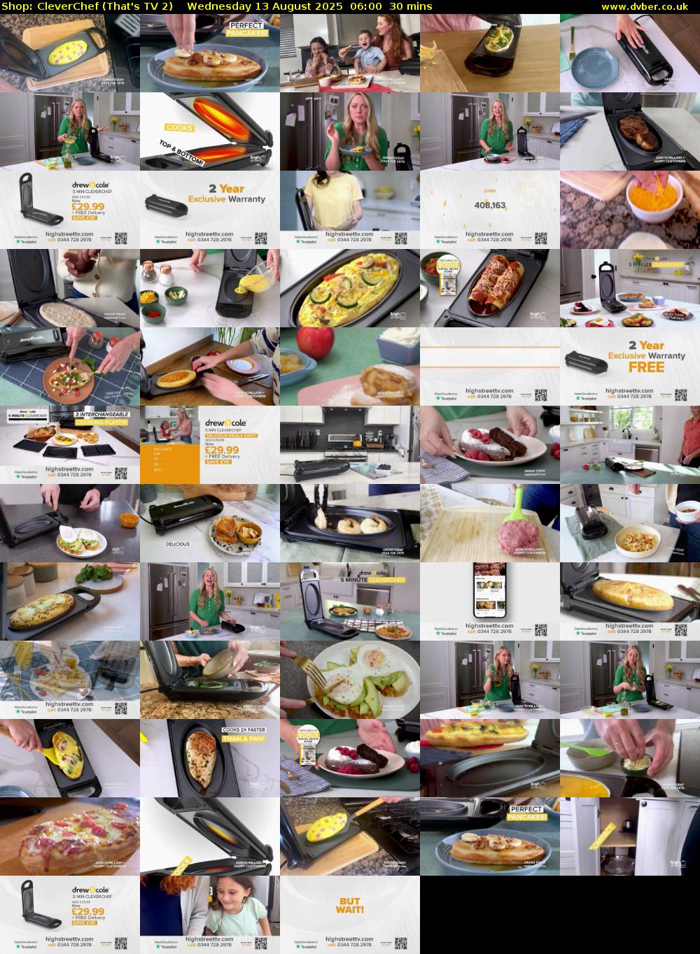 Shop: CleverChef (That's TV 2) Wednesday 13 August 2025 06:00 - 06:30