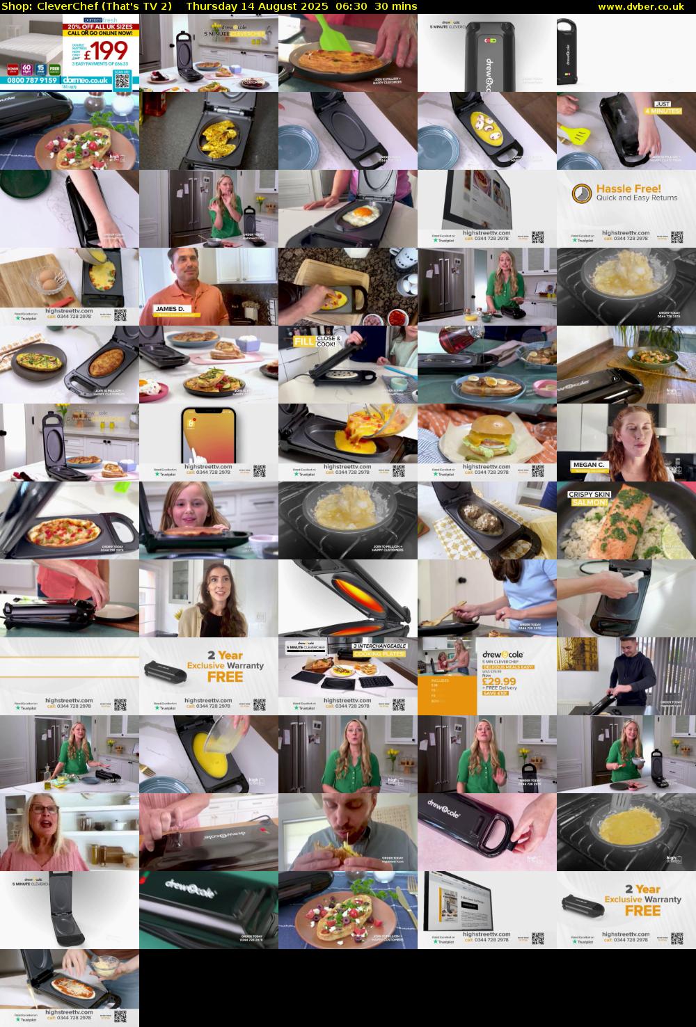 Shop: CleverChef (That's TV 2) Thursday 14 August 2025 06:30 - 07:00