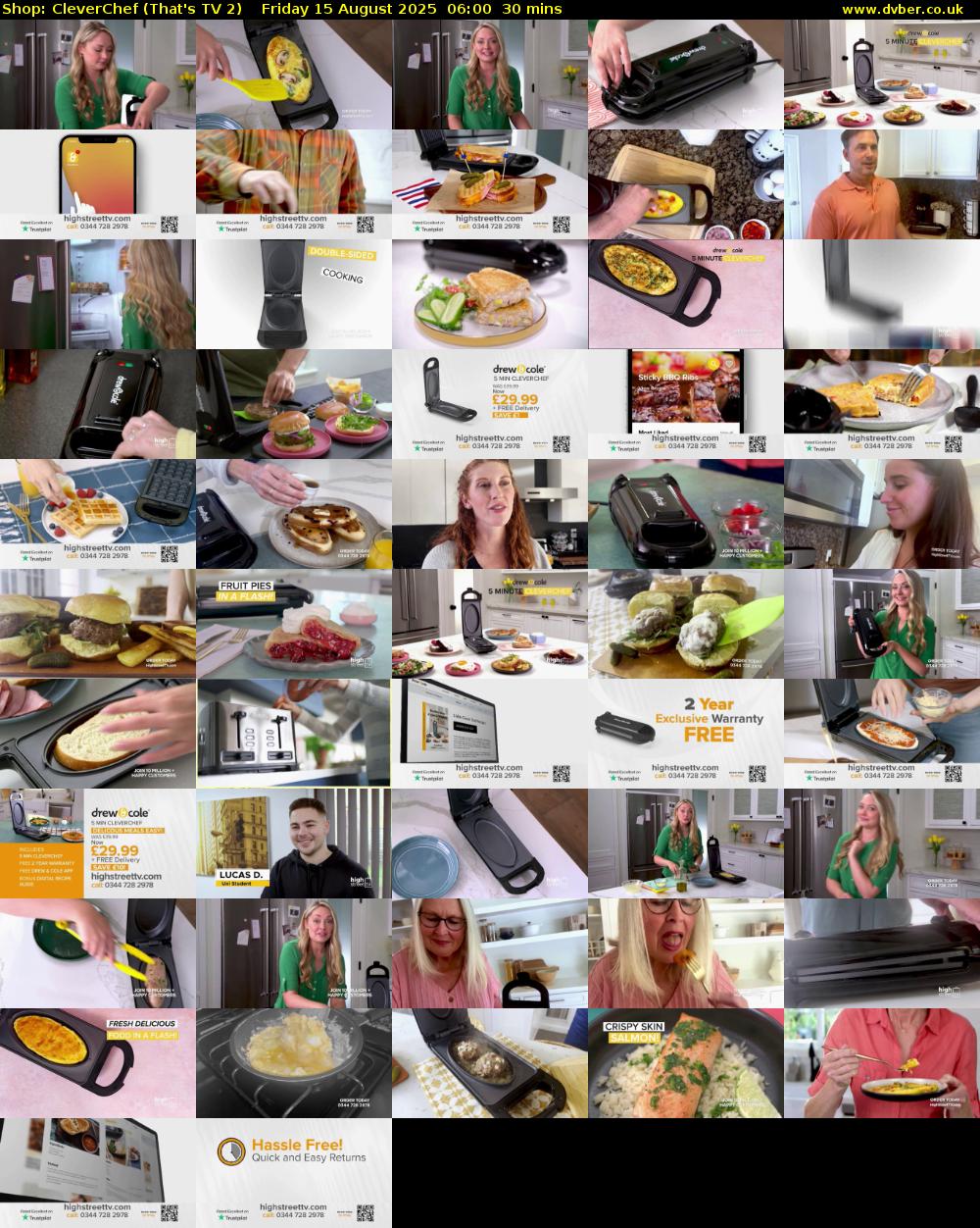 Shop: CleverChef (That's TV 2) Friday 15 August 2025 06:00 - 06:30