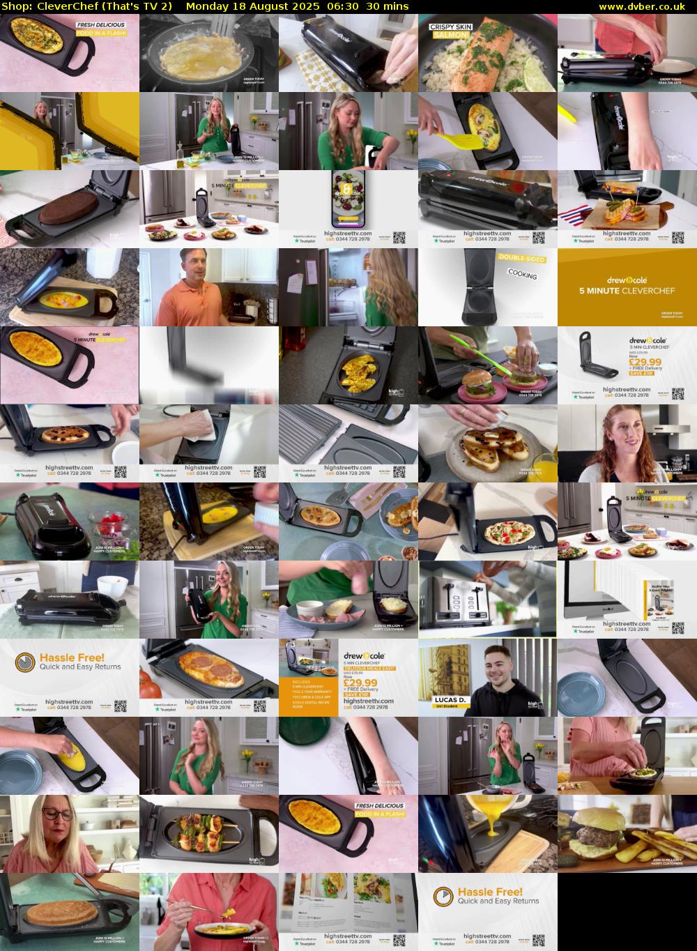 Shop: CleverChef (That's TV 2) Monday 18 August 2025 06:30 - 07:00