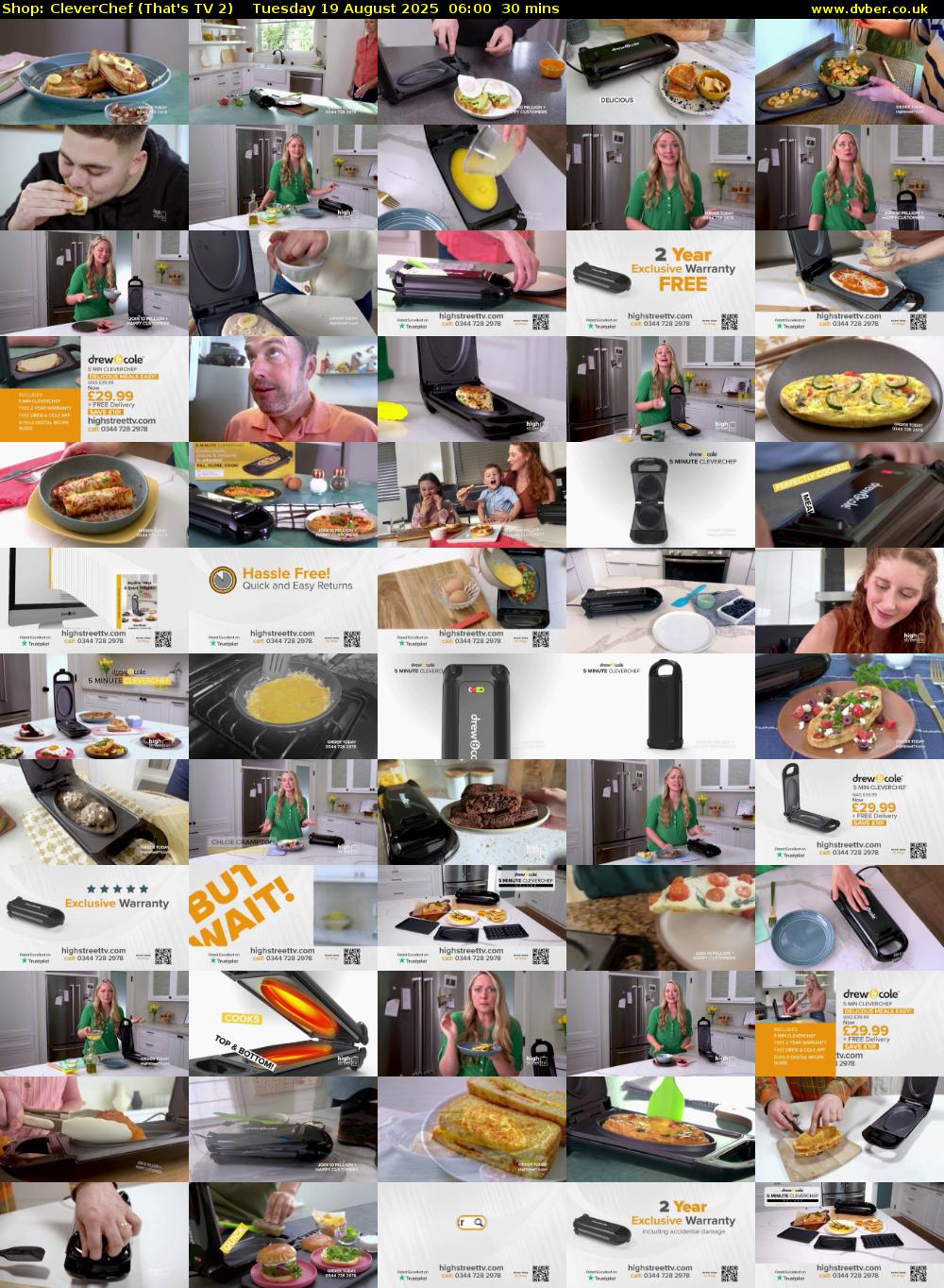 Shop: CleverChef (That's TV 2) Tuesday 19 August 2025 06:00 - 06:30