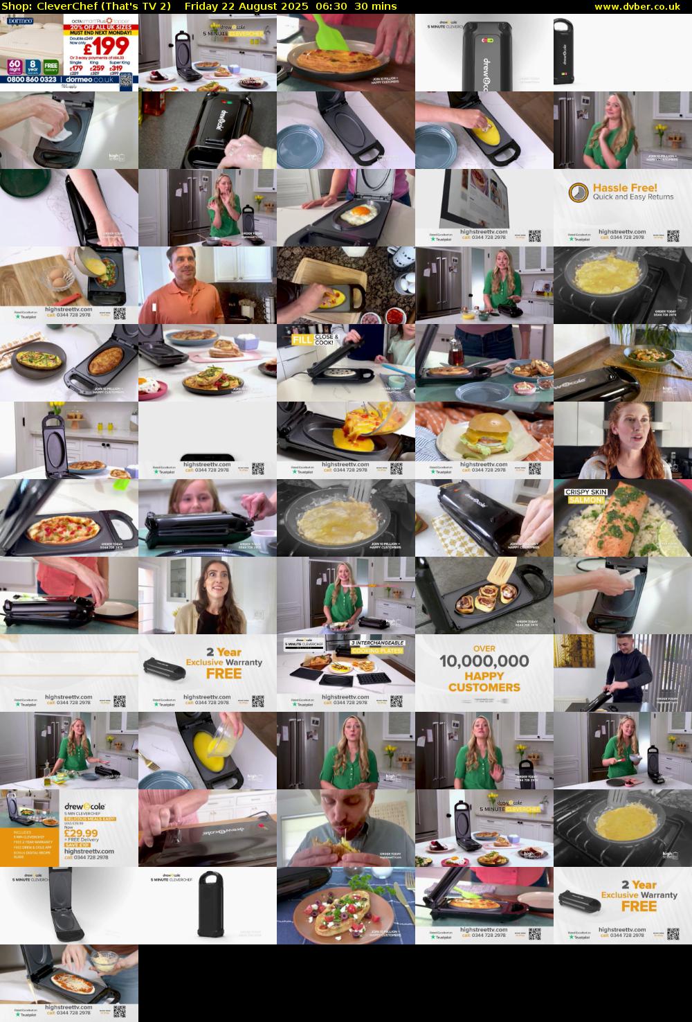 Shop: CleverChef (That's TV 2) Friday 22 August 2025 06:30 - 07:00