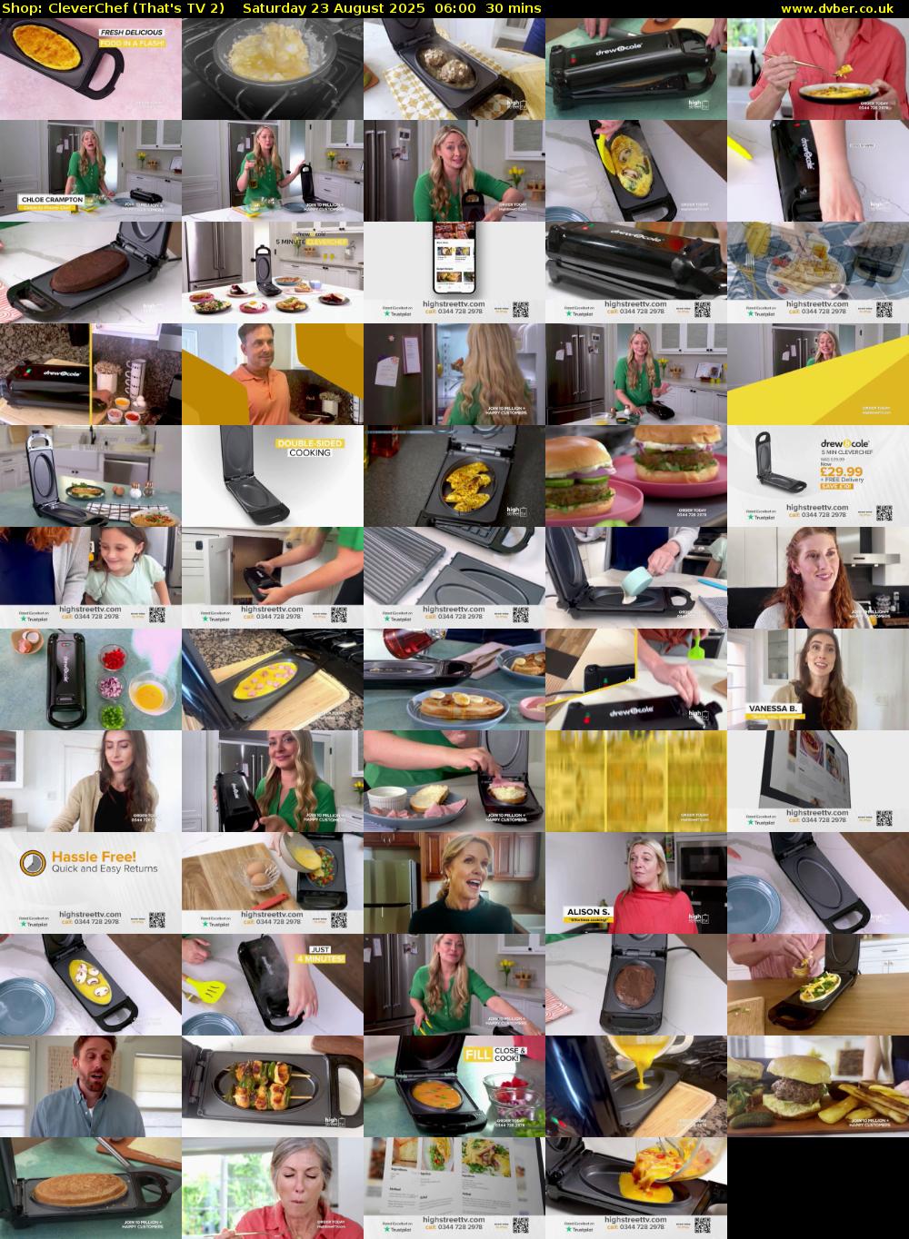 Shop: CleverChef (That's TV 2) Saturday 23 August 2025 06:00 - 06:30