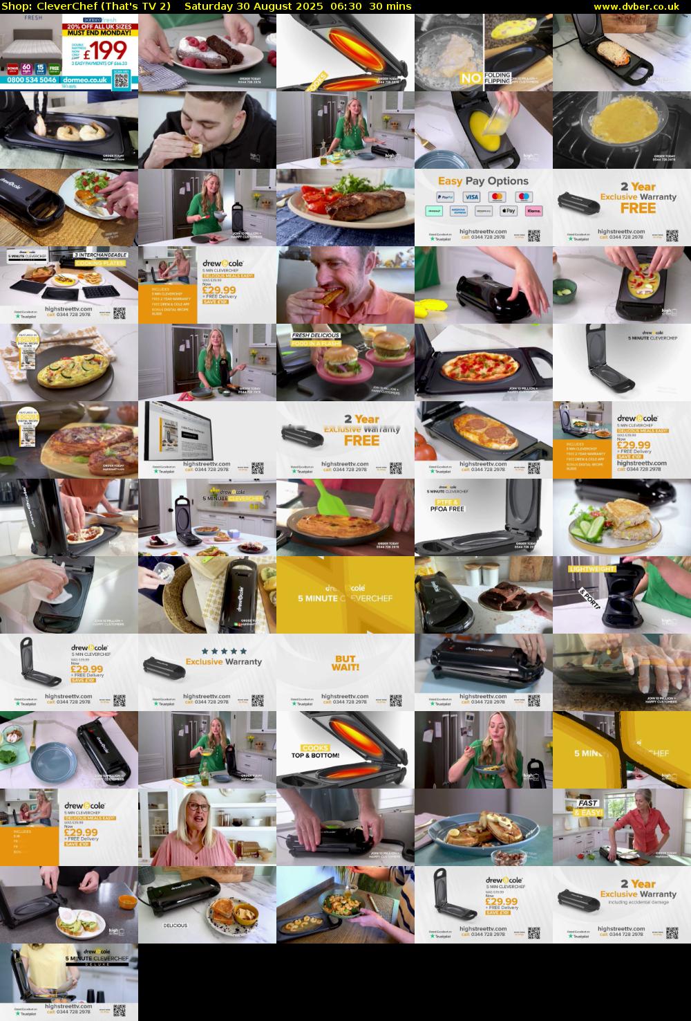 Shop: CleverChef (That's TV 2) Saturday 30 August 2025 06:30 - 07:00