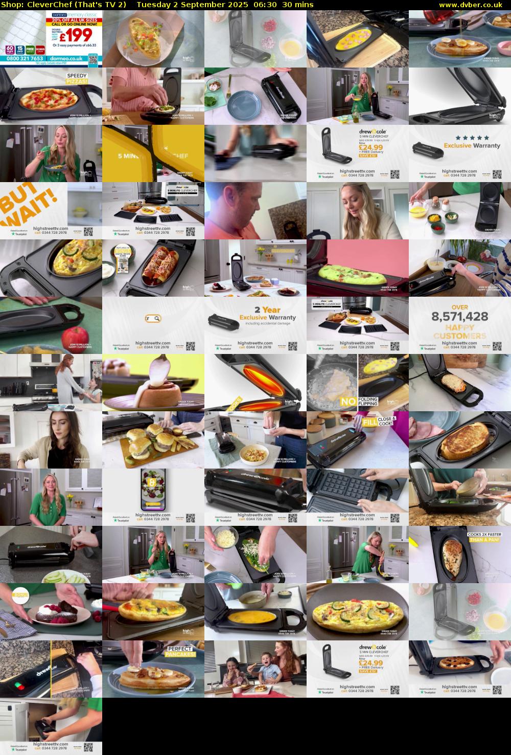 Shop: CleverChef (That's TV 2) Tuesday 2 September 2025 06:30 - 07:00