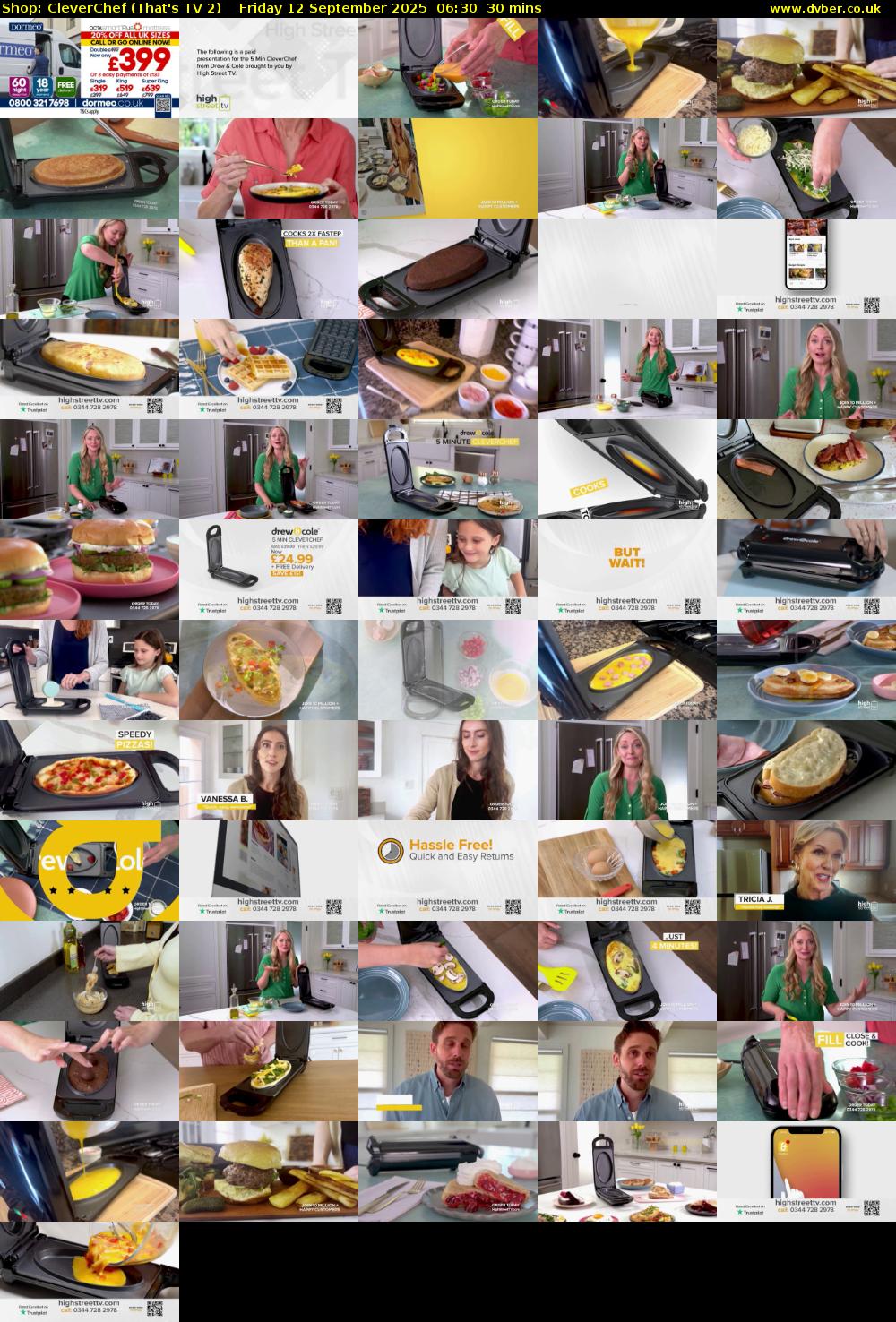 Shop: CleverChef (That's TV 2) Friday 12 September 2025 06:30 - 07:00