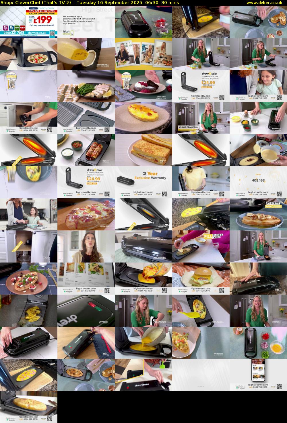 Shop: CleverChef (That's TV 2) Tuesday 16 September 2025 06:30 - 07:00