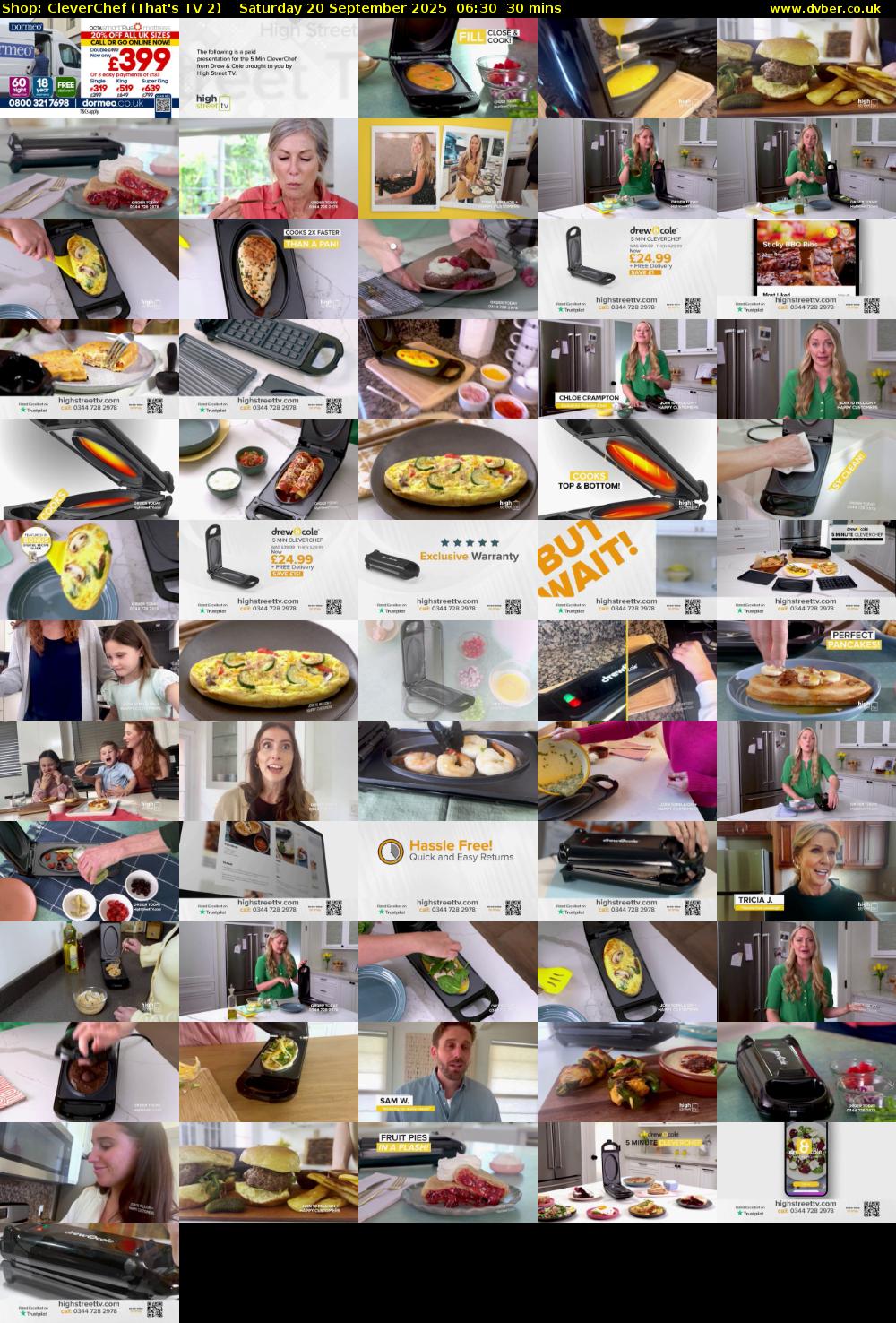 Shop: CleverChef (That's TV 2) Saturday 20 September 2025 06:30 - 07:00
