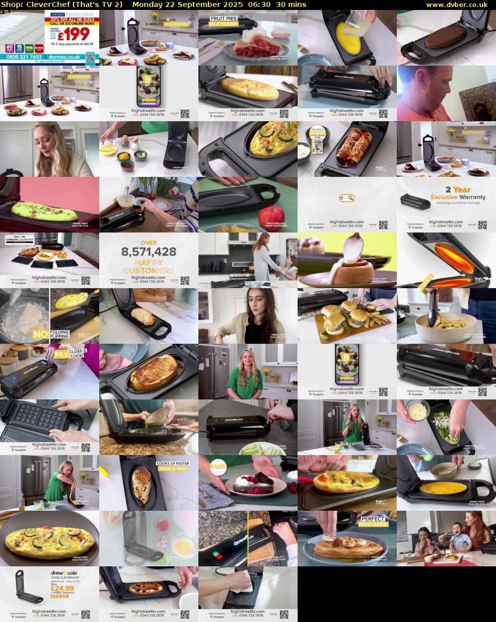 Shop: CleverChef (That's TV 2) Monday 22 September 2025 06:30 - 07:00