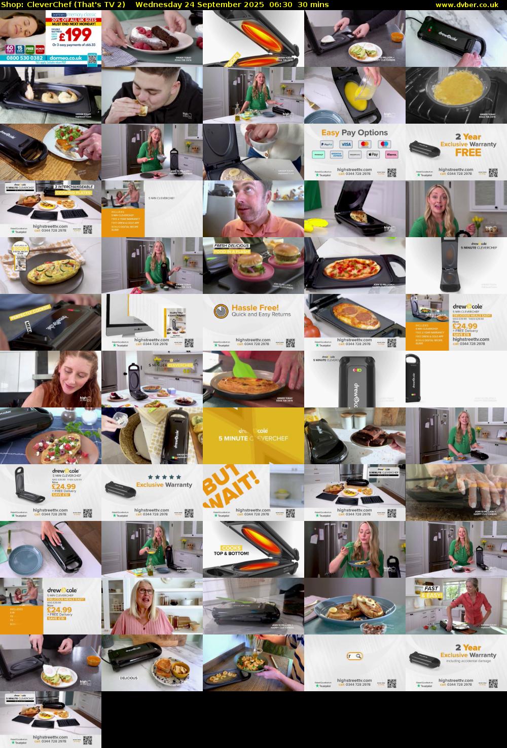 Shop: CleverChef (That's TV 2) Wednesday 24 September 2025 06:30 - 07:00