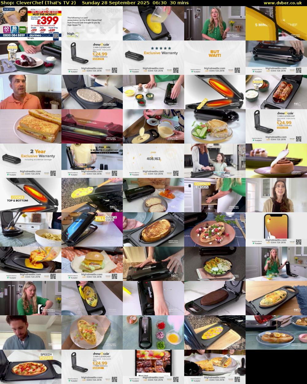 Shop: CleverChef (That's TV 2) Sunday 28 September 2025 06:30 - 07:00