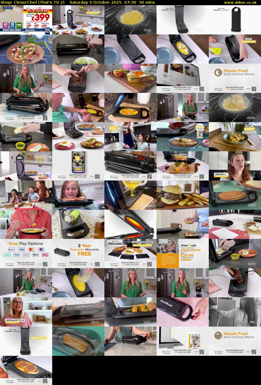 Shop: CleverChef (That's TV 2) Saturday 4 October 2025 07:30 - 08:00