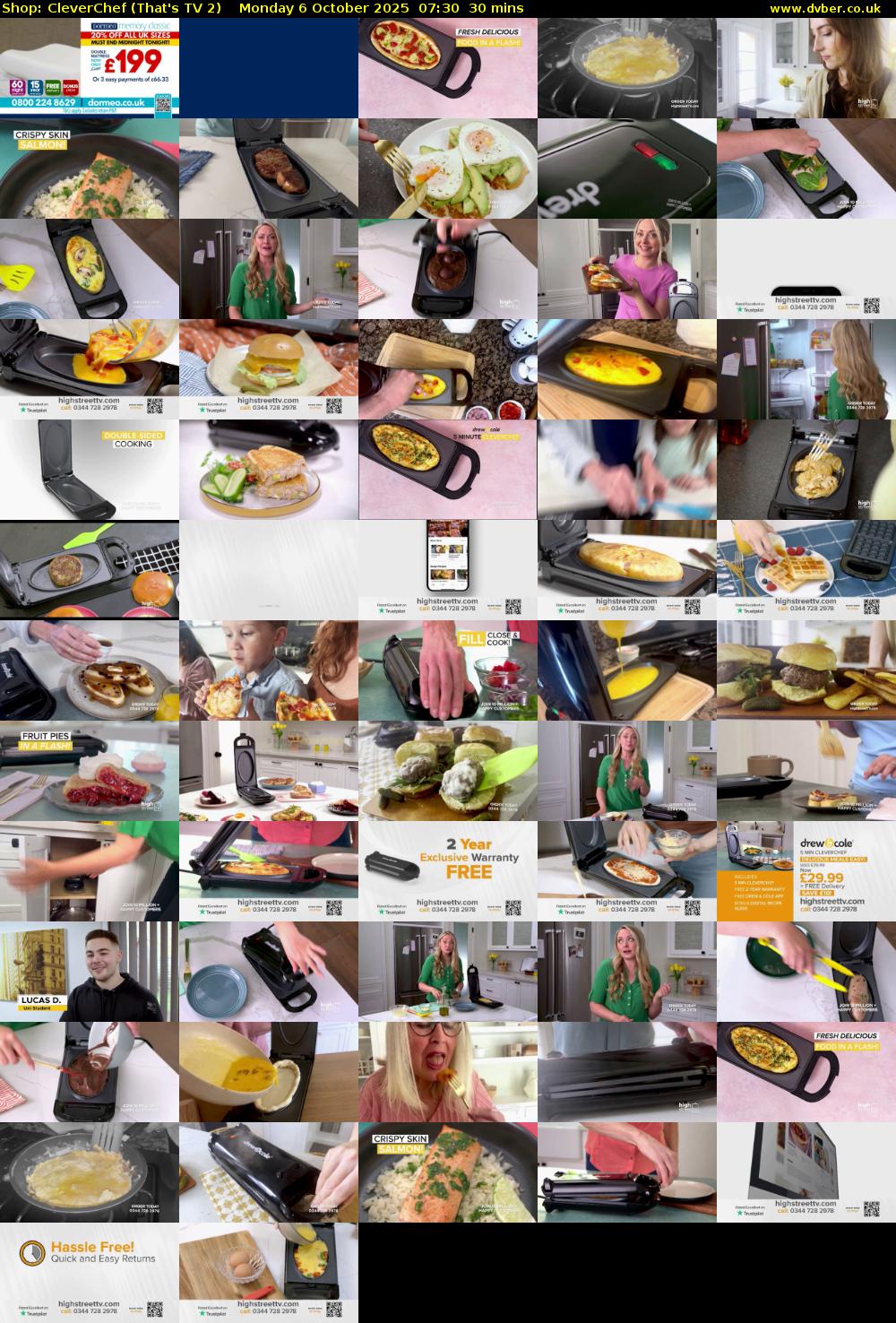Shop: CleverChef (That's TV 2) Monday 6 October 2025 07:30 - 08:00