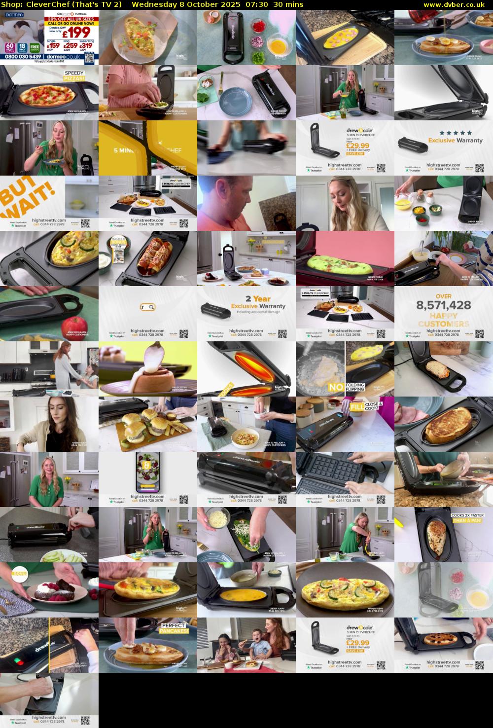 Shop: CleverChef (That's TV 2) Wednesday 8 October 2025 07:30 - 08:00