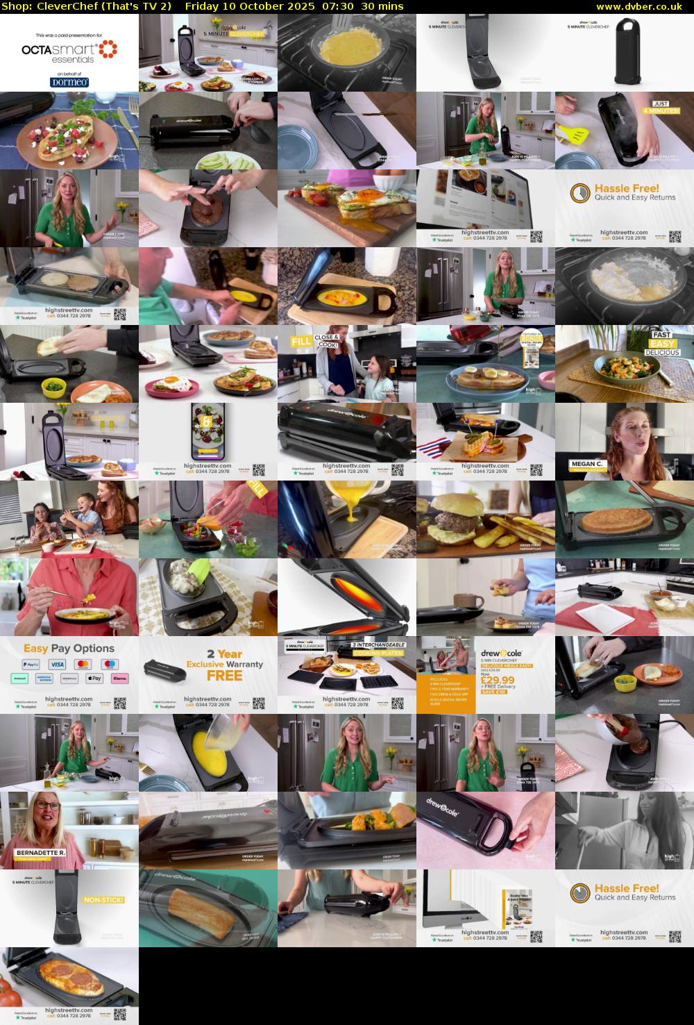 Shop: CleverChef (That's TV 2) Friday 10 October 2025 07:30 - 08:00