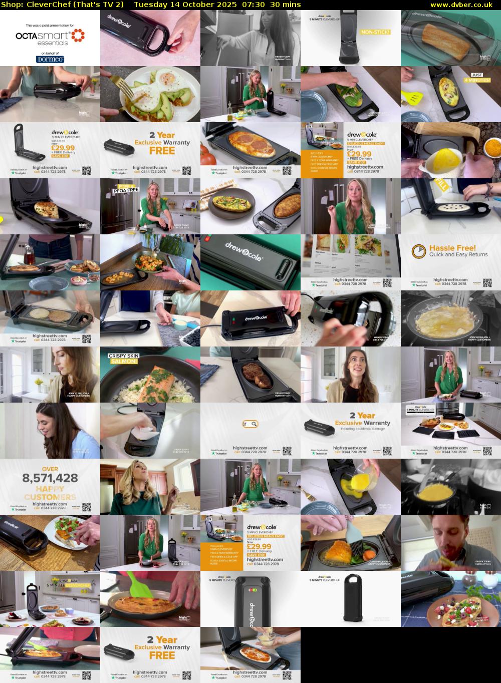 Shop: CleverChef (That's TV 2) Tuesday 14 October 2025 07:30 - 08:00