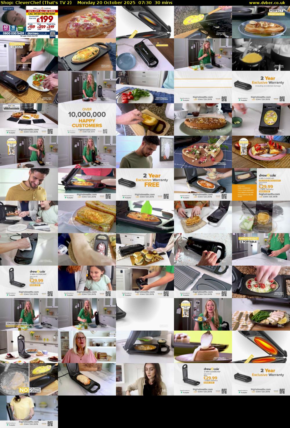 Shop: CleverChef (That's TV 2) Monday 20 October 2025 07:30 - 08:00