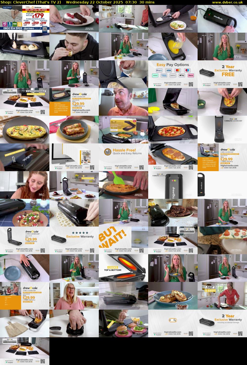 Shop: CleverChef (That's TV 2) Wednesday 22 October 2025 07:30 - 08:00