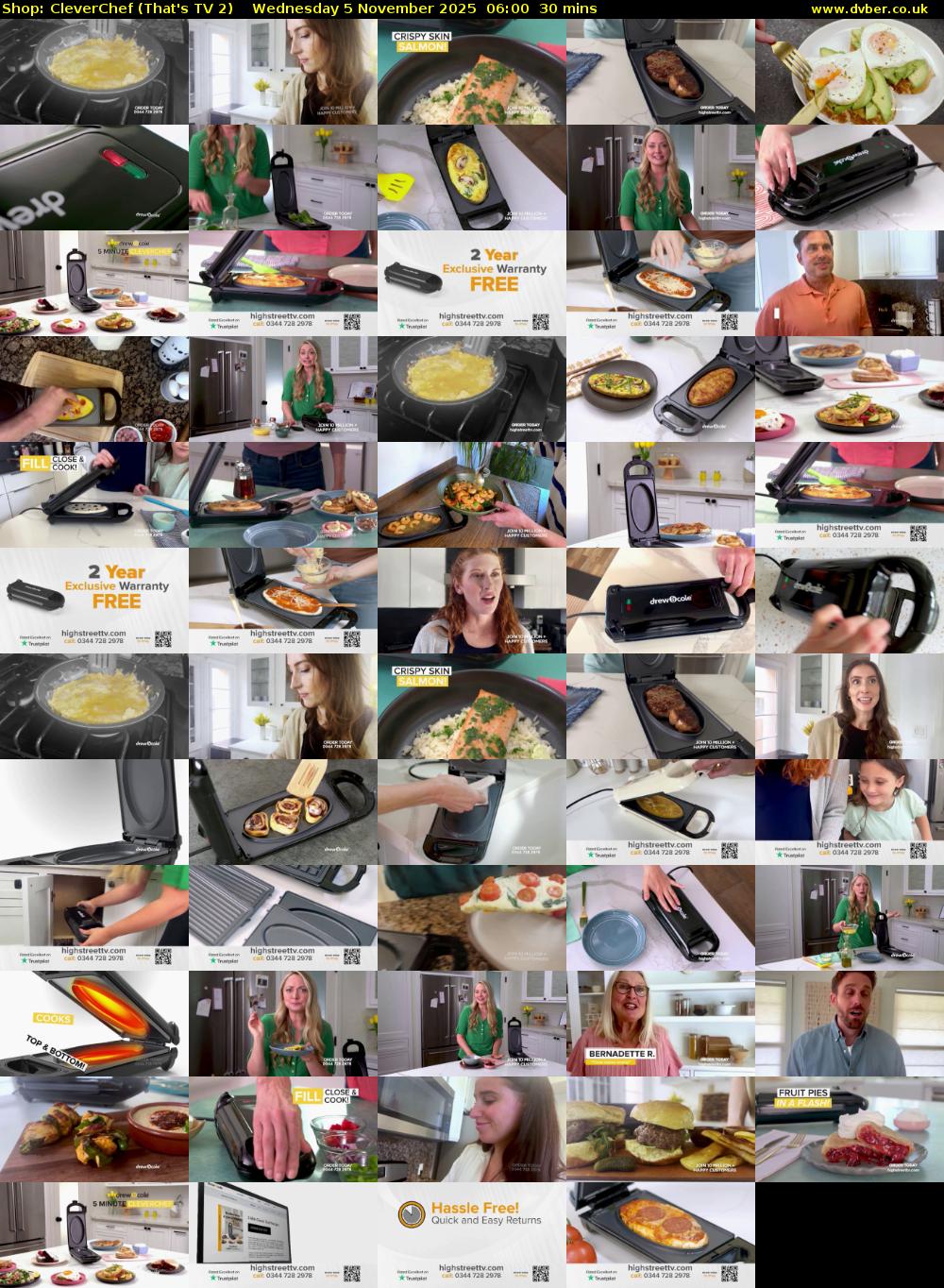 Shop: CleverChef (That's TV 2) Wednesday 5 November 2025 06:00 - 06:30