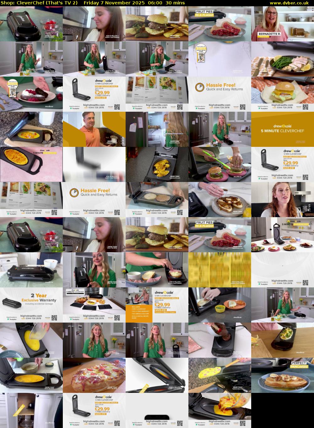 Shop: CleverChef (That's TV 2) Friday 7 November 2025 06:00 - 06:30