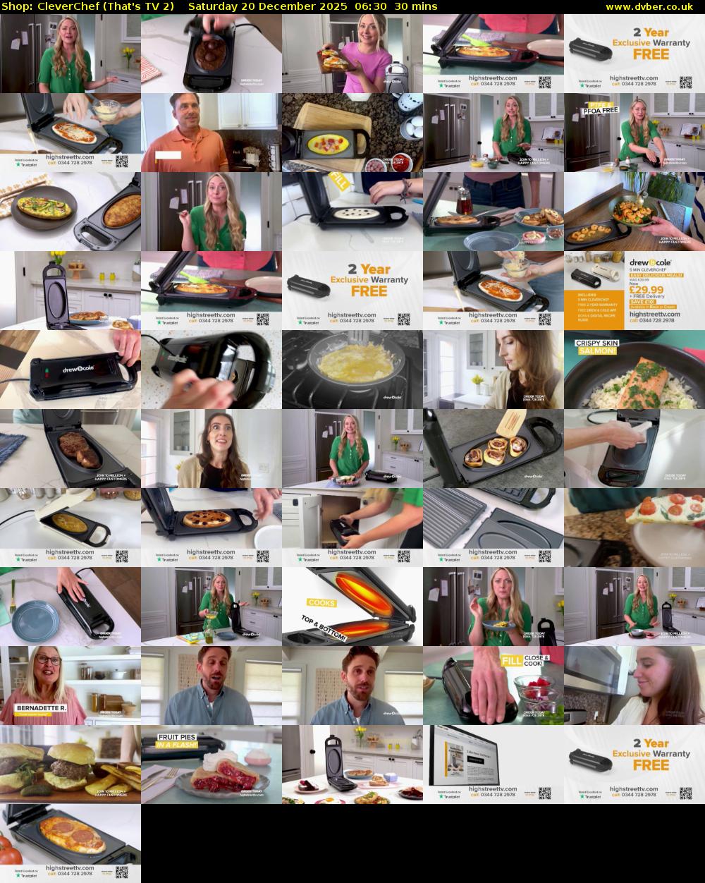 Shop: CleverChef (That's TV 2) Saturday 20 December 2025 06:30 - 07:00