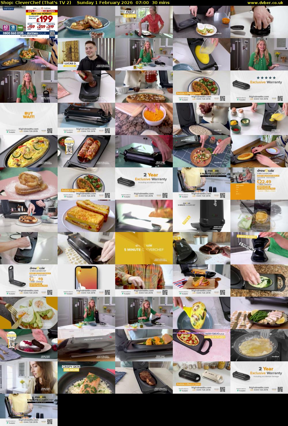 Shop: CleverChef (That's TV 2) Sunday 1 February 2026 07:00 - 07:30