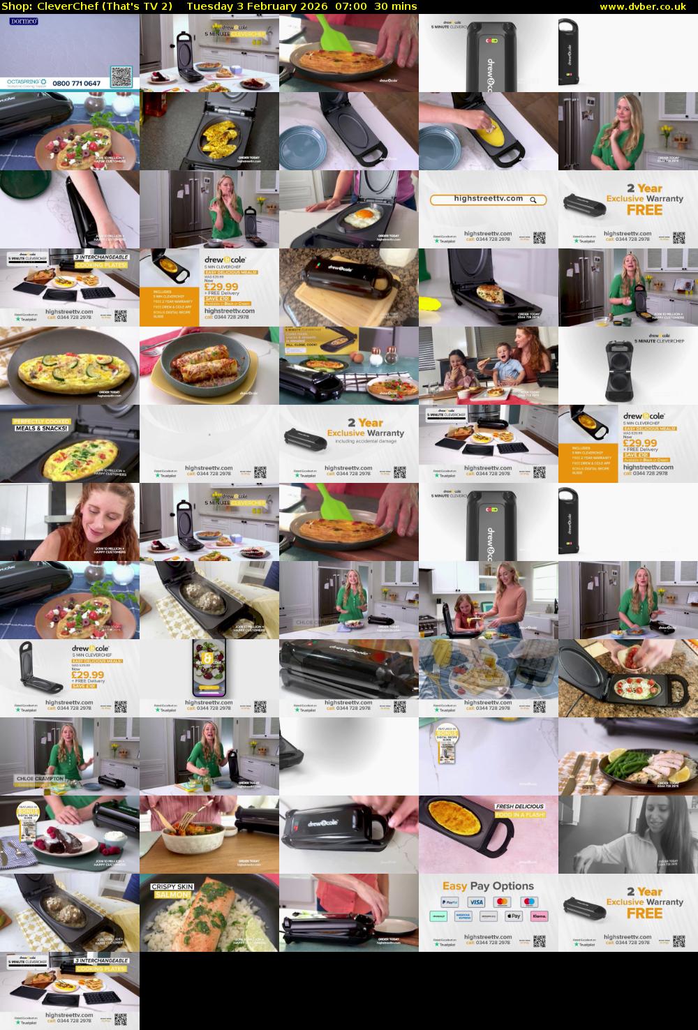 Shop: CleverChef (That's TV 2) Tuesday 3 February 2026 07:00 - 07:30