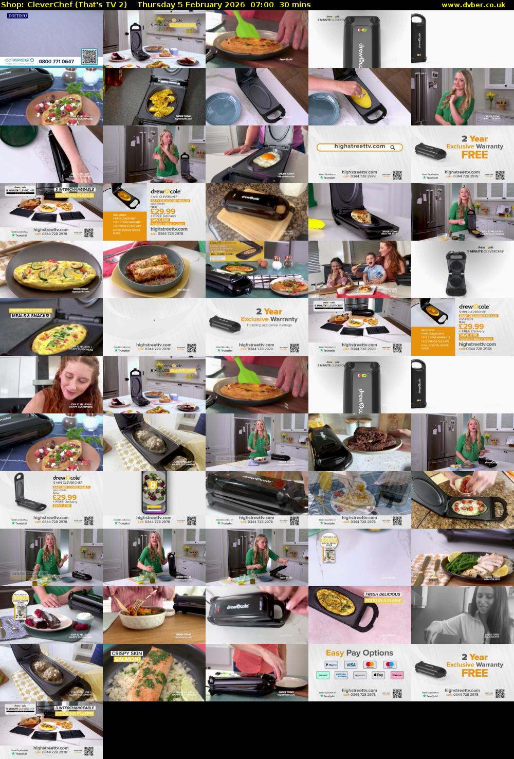 Shop: CleverChef (That's TV 2) Thursday 5 February 2026 07:00 - 07:30