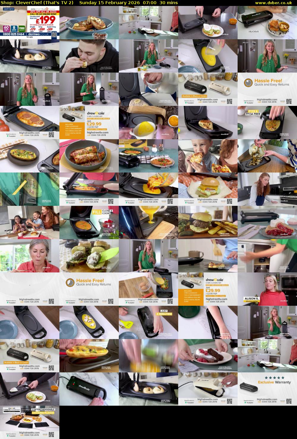 Shop: CleverChef (That's TV 2) Sunday 15 February 2026 07:00 - 07:30