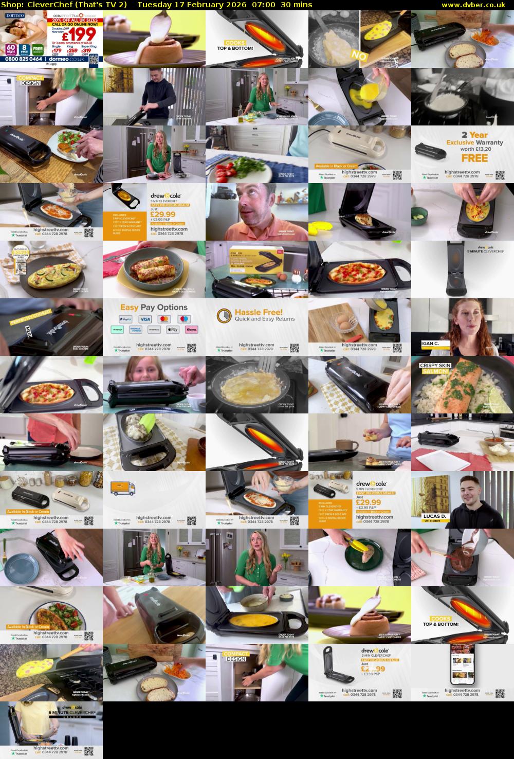 Shop: CleverChef (That's TV 2) Tuesday 17 February 2026 07:00 - 07:30