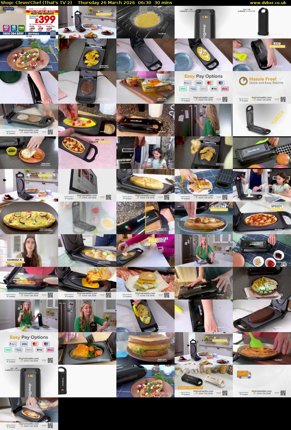 Shop: CleverChef (That's TV 2) Thursday 26 March 2026 06:30 - 07:00