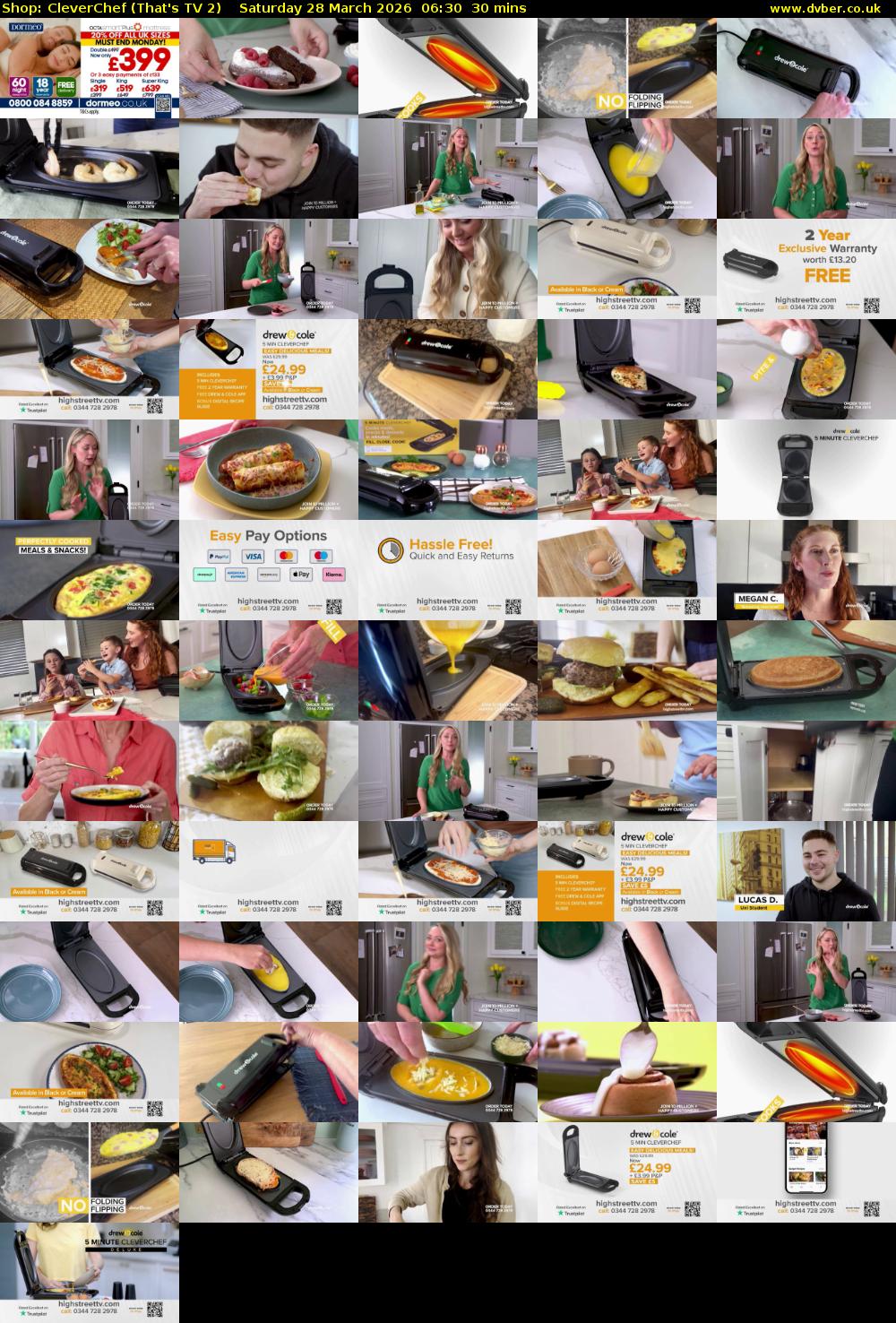 Shop: CleverChef (That's TV 2) Saturday 28 March 2026 06:30 - 07:00