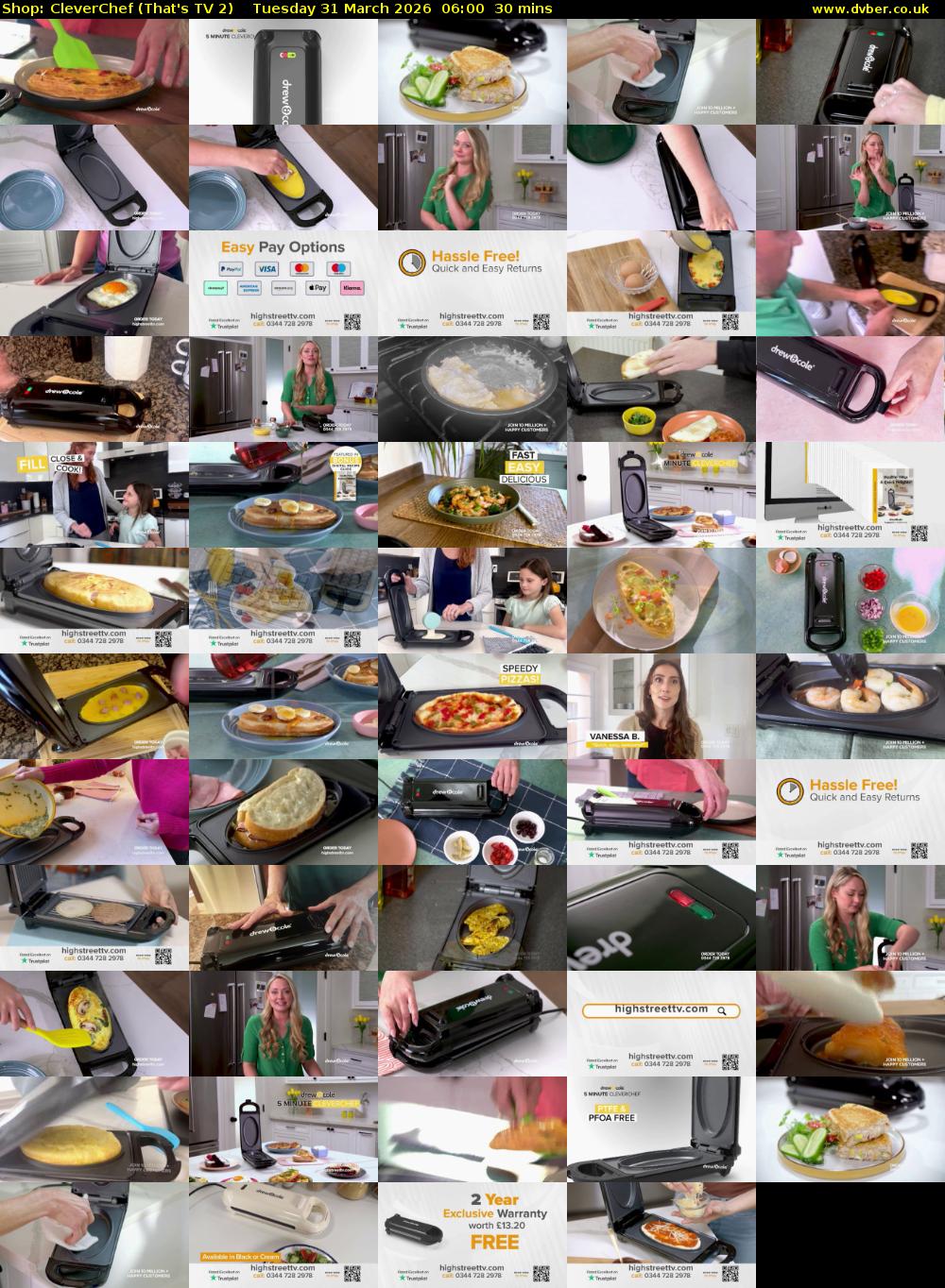 Shop: CleverChef (That's TV 2) Tuesday 31 March 2026 06:00 - 06:30