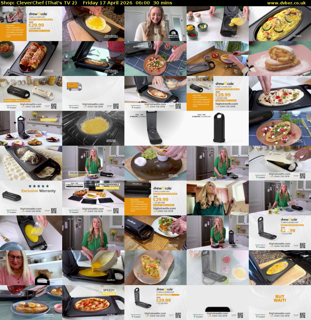 Shop: CleverChef (That's TV 2) Friday 17 April 2026 06:00 - 06:30