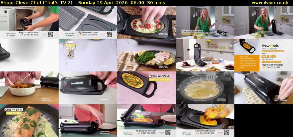 Shop: CleverChef (That's TV 2) Sunday 19 April 2026 06:00 - 06:30