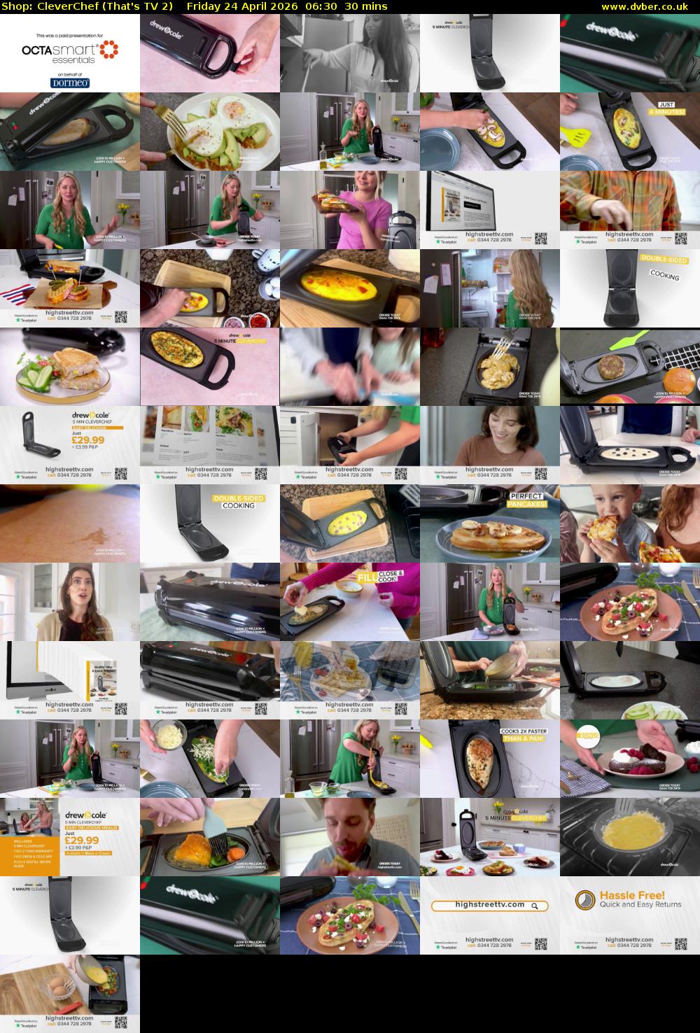 Shop: CleverChef (That's TV 2) Friday 24 April 2026 06:30 - 07:00