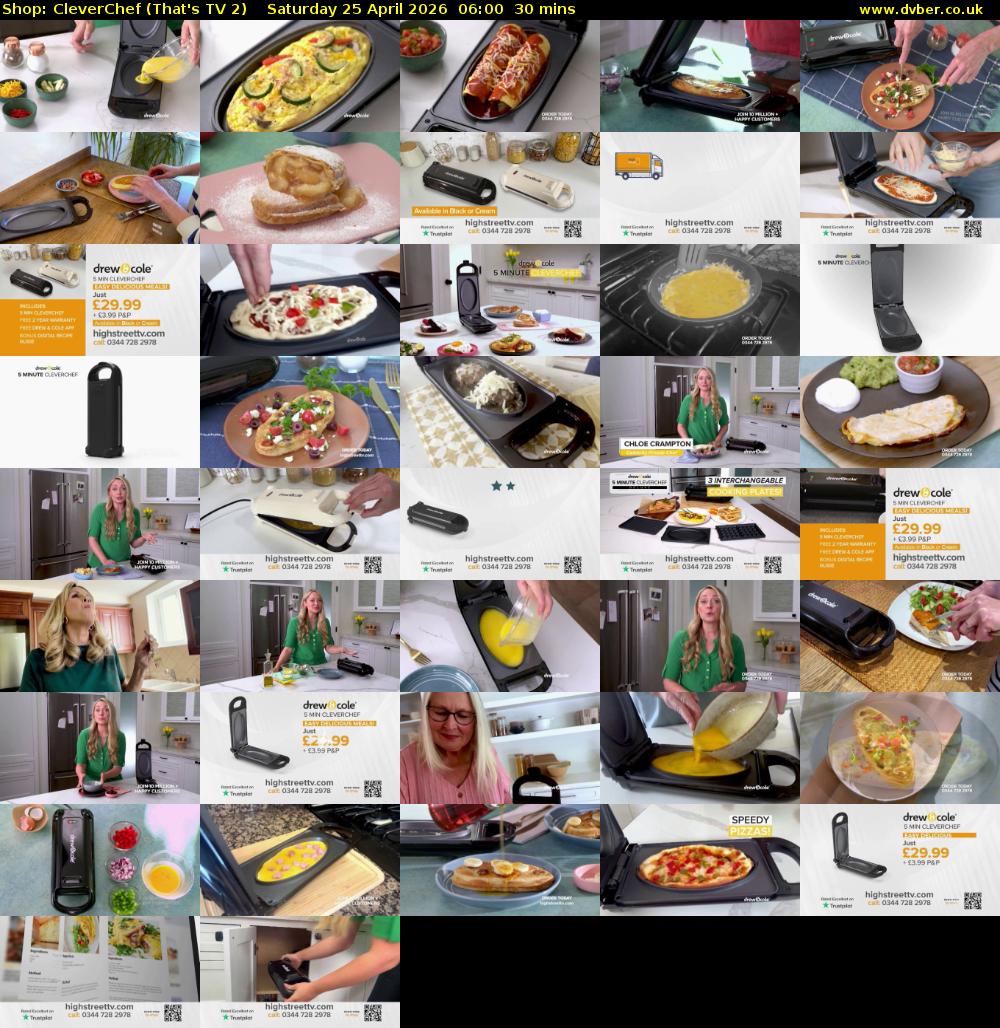 Shop: CleverChef (That's TV 2) Saturday 25 April 2026 06:00 - 06:30