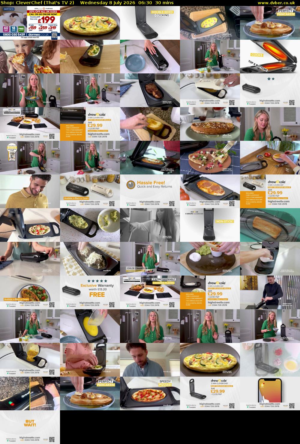 Shop: CleverChef (That's TV 2) Wednesday 8 July 2026 06:30 - 07:00