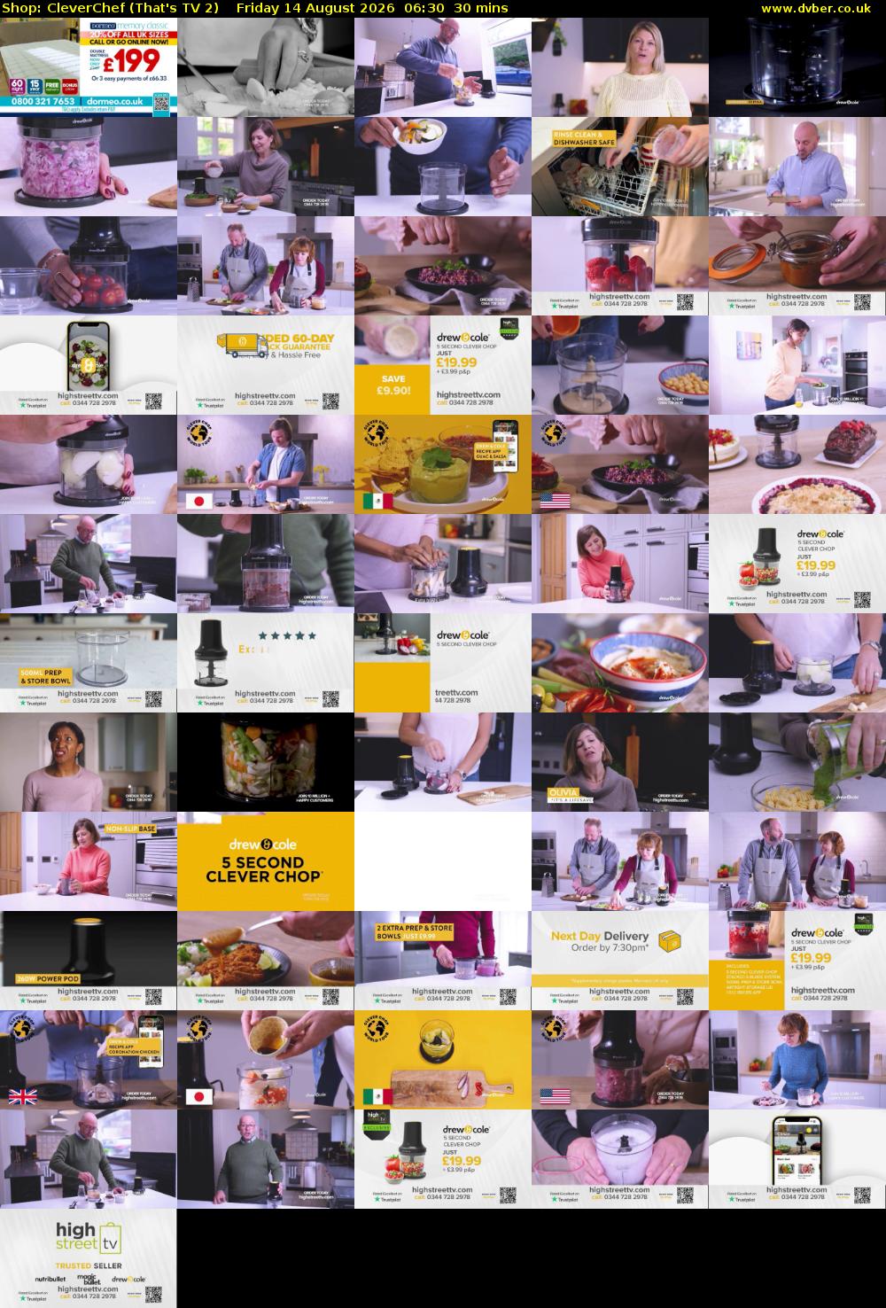 Shop: CleverChef (That's TV 2) Friday 14 August 2026 06:30 - 07:00