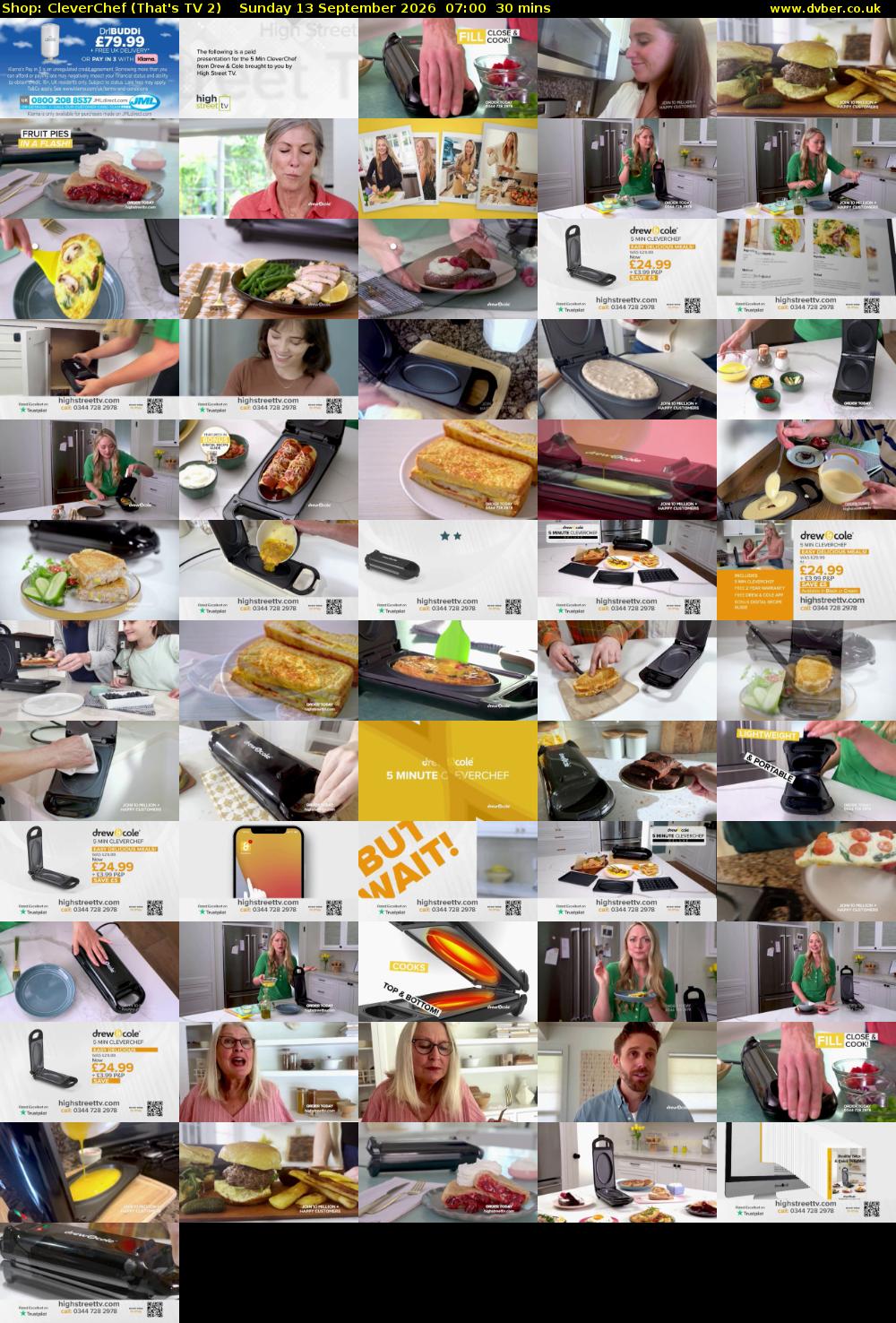 Shop: CleverChef (That's TV 2) Sunday 13 September 2026 07:00 - 07:30