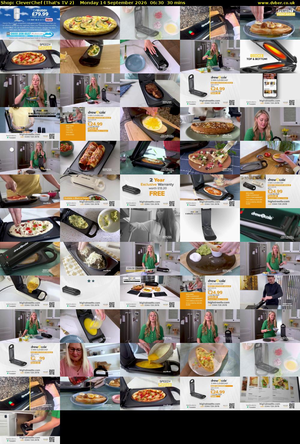 Shop: CleverChef (That's TV 2) Monday 14 September 2026 06:30 - 07:00