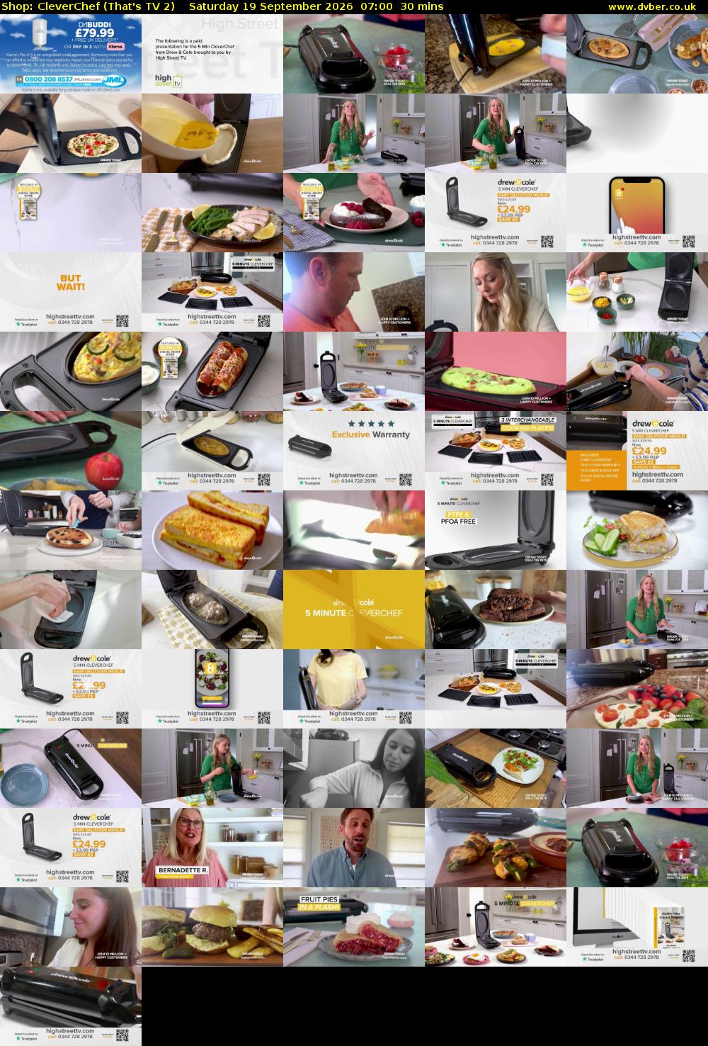 Shop: CleverChef (That's TV 2) Saturday 19 September 2026 07:00 - 07:30